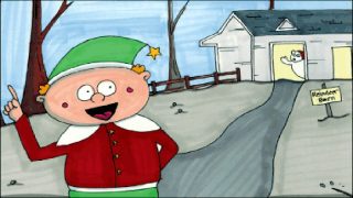 Polar Bear in the Reindeer Barn